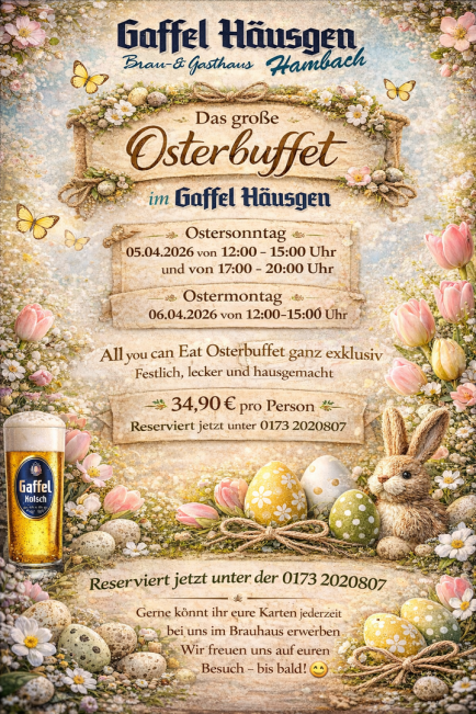 Gaffel Häusgen bei Nacht