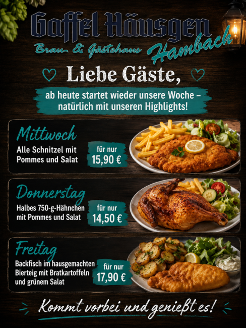 Gaffel Häusgen bei Nacht